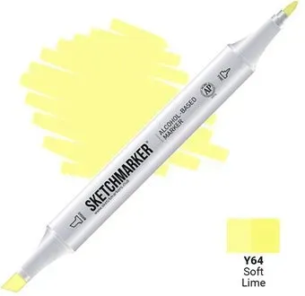 Sketchmarker Двусторонний Y64 SM-Y64 (лайм мягкий)