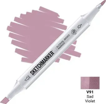 Sketchmarker Двусторонний V91 SM-V91 (фиолетовый тусклый)