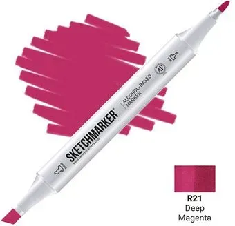 Sketchmarker Двусторонний R21 SM-R21 (пурпурный темный)