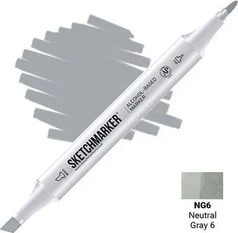 Sketchmarker Двусторонний NG6 SM-NG6 (серый нейтральный №6)