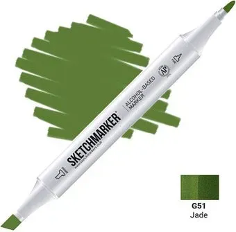 Sketchmarker Двусторонний G51 SM-G51 (нефрит)