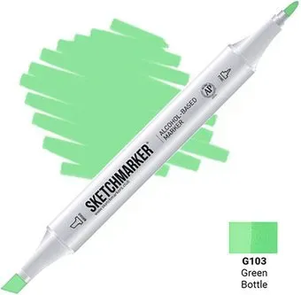 Sketchmarker Двусторонний G103 SM-G103 (зеленая бутылка)