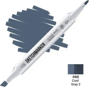 Sketchmarker Двусторонний CG2 SM-CG2 (серый холодный №2)