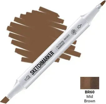 Sketchmarker Двусторонний BR60 SM-BR60 (коричневый средний)