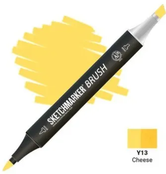 Sketchmarker Brush Двусторонний Y13 SMB-Y13 (сыр)