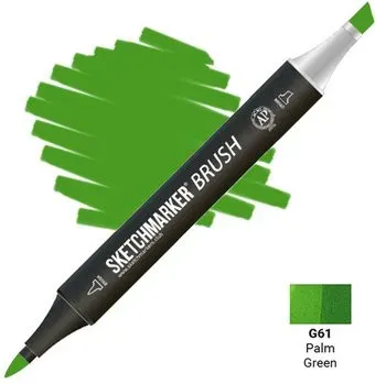 Sketchmarker Brush Двусторонний G61 SMB-G61 (зеленая пальма)