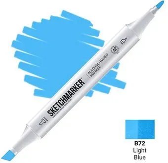 Sketchmarker Двусторонний B72 SM-B72 (голубой)