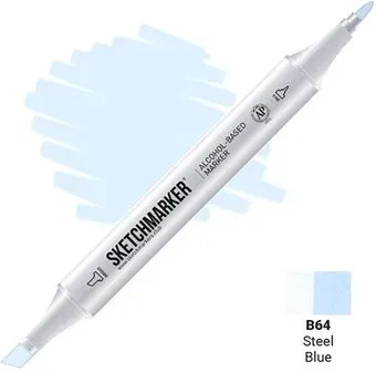 Sketchmarker Двусторонний B64 SM-B64 (синяя сталь)