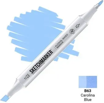 Sketchmarker двусторонний B63 SM-B63 (синяя каролина)
