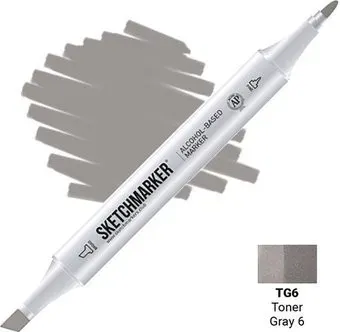 Sketchmarker Двусторонний TG6 SM-TG6 (серый тонированный №6)