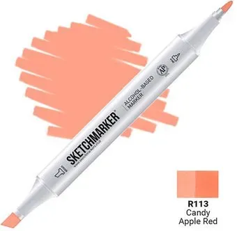 Sketchmarker Двусторонний R113 SM-R113 (красное яблоко в карамели)