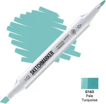 Sketchmarker Двусторонний G163 SM-G163 (бирюзовый бледный)
