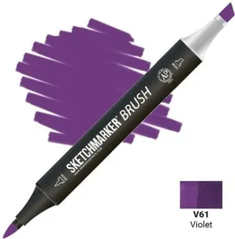 Sketchmarker Brush Двусторонний V61 SMB-V61 (фиолетовый)