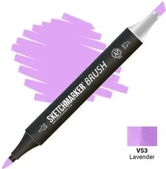Sketchmarker Brush Двусторонний V53 SMB-V53 (лаванда)