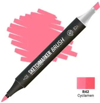 Sketchmarker Brush Двусторонний R42 SMB-R42 (цикламен)