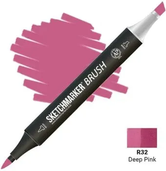 Sketchmarker Brush Двусторонний R32 SMB-R32 (глубокий розовый)