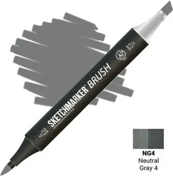 Sketchmarker Brush Двусторонний NG4 SMB-NG4 (нейтральный серый 4)