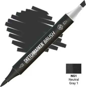 Sketchmarker Brush Двусторонний NG1 SMB-NG1 (нейтральный серый 1)