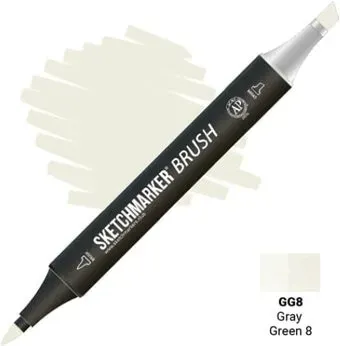 Sketchmarker Brush Двусторонний GG8 SMB-GG8 (серый/зеленый 8)