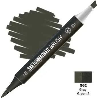 Sketchmarker Brush Двусторонний GG2 SMB-GG2 (серый/зеленый 2)