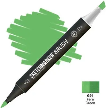 Sketchmarker Brush Двусторонний G91 SMB-G91 (зеленый папоротник)