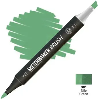 Sketchmarker Brush Двусторонний G81 SMB-G81 (зеленый Нил)
