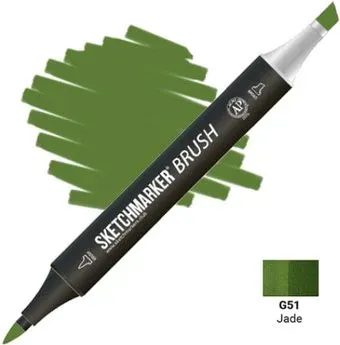 Sketchmarker Brush Двусторонний G51 SMB-G51 (нефрит)