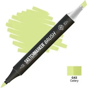 Sketchmarker Brush Двусторонний G43 SMB-G43 (сельдерей)