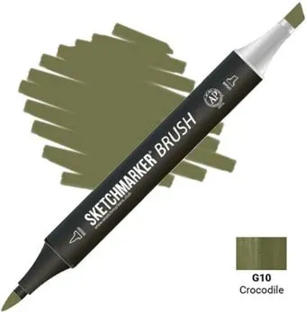 Sketchmarker Brush Двусторонний G10 SMB-G10 (крокодил)