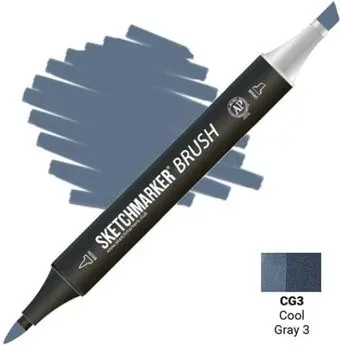 Sketchmarker Brush Двусторонний CG3 SMB-CG3 (прохладный серый 3)
