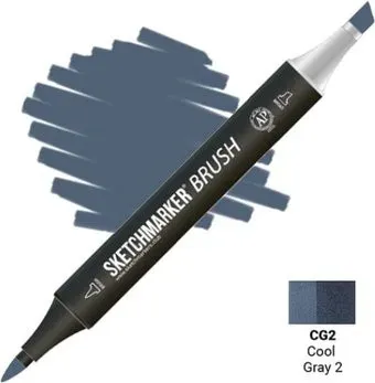 Sketchmarker Brush Двусторонний CG2 SMB-CG2 (прохладный серый 2)