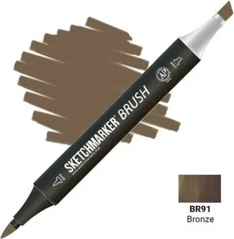 Sketchmarker Brush Двусторонний BR91 SMB-BR91 (бронзовый)