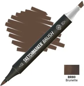 Sketchmarker Brush Двусторонний BR80 SMB-BR80 (брюнетка)