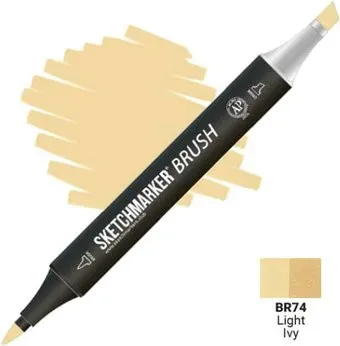 Sketchmarker Brush Двусторонний BR74 SMB-BR74 (плющ светлый)