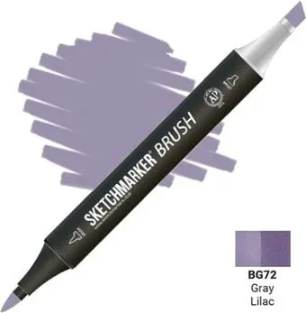 Sketchmarker Brush Двусторонний BG72 SMB-BG72 (сероватый сиреневый)