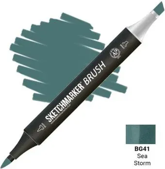 Sketchmarker Brush Двусторонний BG41 SMB-BG41 (морской шторм)