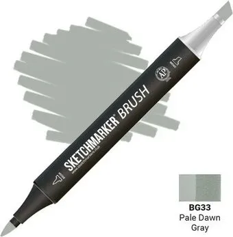 Sketchmarker Brush Двусторонний BG33 SMB-BG33 (бледно-серый рассвет)