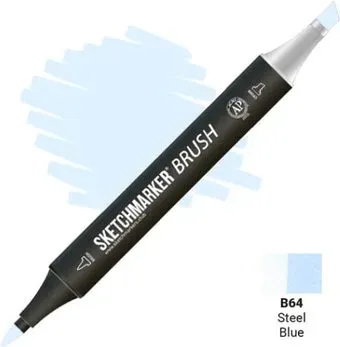 Sketchmarker Brush Двусторонний B64 SMB-B64 (синяя сталь)