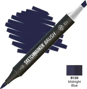 Sketchmarker Brush Двусторонний B120 SMB-B120 (полночный синий)