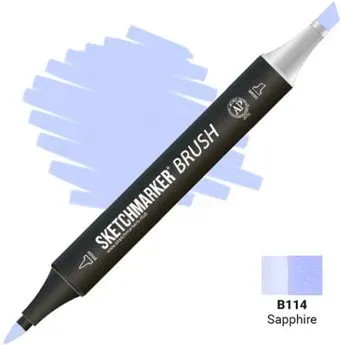 Sketchmarker Brush Двусторонний B114 SMB-B114 (сапфир)