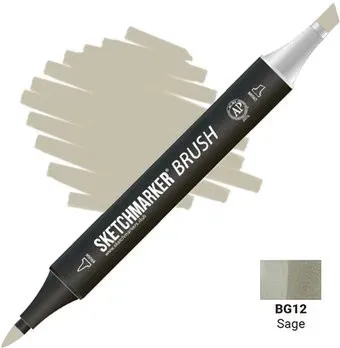 Sketchmarker Brush Двусторонний BG12 SMB-BG12 (шалфей)