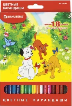 BRAUBERG My lovely dogs 180546 (18 шт.)