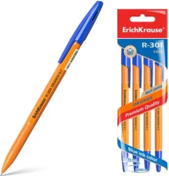 Erich Krause R-301 Orange Stick синий 22189 (4 шт)