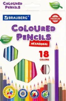 BRAUBERG Premium 181657 (18 цв)