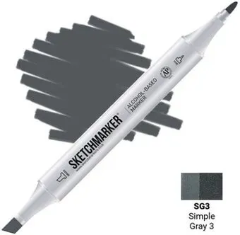 Sketchmarker Двусторонний SG3 SM-SG3 (серый простой №3)