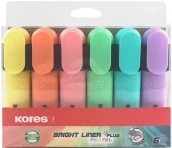 Kores Bright Liner Pastel 36166 (6 шт)