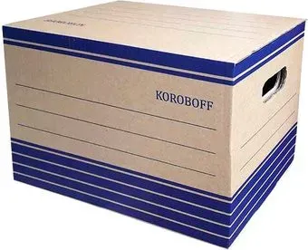 Koroboff 324х245х235 (бежевый/синяя печать)