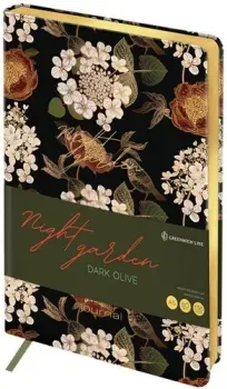 Greenwich Line Night garden. Dark olive ENA5_44975 (136л)