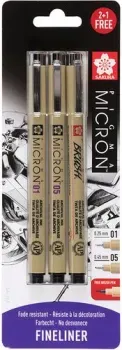 Sakura Pigma Micron BLXSDK3AS 3 шт (черный)