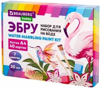 BRAUBERG HOBBY ЭБРУ 40 картин А4 665354
